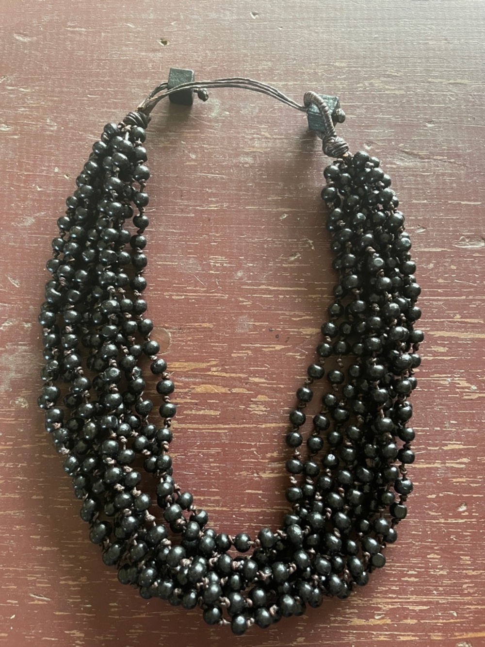 World Vision Black Bead Necklace